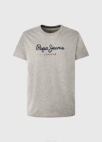 muškarci sivi lapor pamučna majica s otisnutim logotipom Pepe Jeans JZ8H1001 - Slika 5