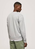 muškarci sivi lapor pamučni džemper s otisnutim logotipom Pepe Jeans JZ8H895 - Slika 4