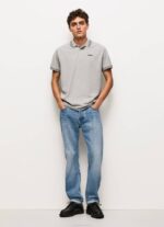 muškarci sivi lapor pike polo majica s izvezenim logotipom Pepe Jeans JZ8H1077 - Slika 2