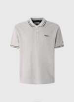 muškarci sivi lapor pike polo majica s izvezenim logotipom Pepe Jeans JZ8H1077 - Slika 5