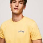 muškarci sjaj majica s printom logotipa Pepe Jeans JZ8H972