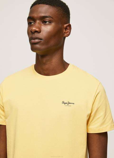 muškarci sjaj pamučna majica s otisnutim logotipom Pepe Jeans JZ8H943 - Slika 3