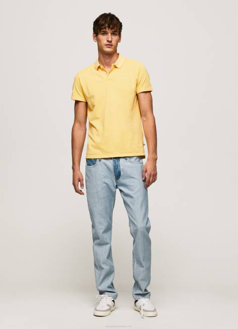 muškarci sjaj pike polo majica s izvezenim logotipom Pepe Jeans JZ8H1081 - Slika 2