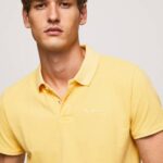 muškarci sjaj pike polo majica s izvezenim logotipom Pepe Jeans JZ8H1081