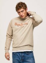 muškarci slad džemper s printom logotipa Pepe Jeans JZ8H887