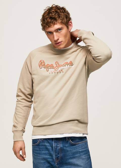 muškarci slad džemper s printom logotipa Pepe Jeans JZ8H887 - Slika 1