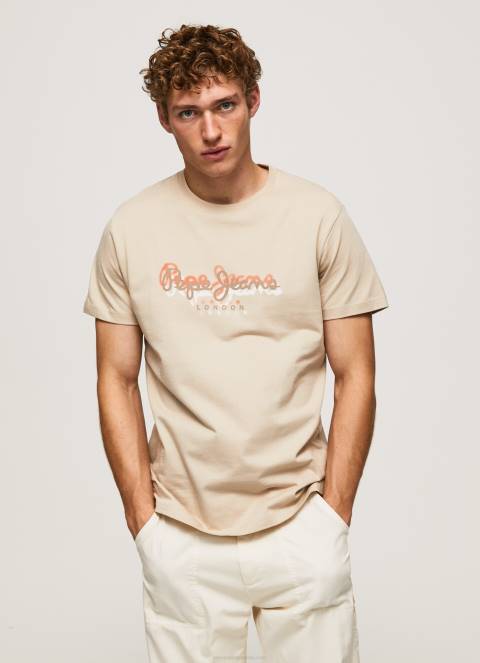 muškarci slad majica s printom logotipa Pepe Jeans JZ8H993 - Slika 3