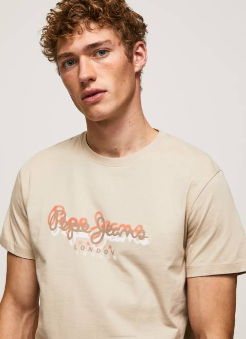 muškarci slad majica s printom logotipa Pepe Jeans JZ8H993 - Slika 1