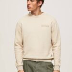 muškarci slad pamučni džemper ispran kiselinom Pepe Jeans JZ8H886