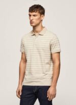 muškarci slad polo majica s prugastim printom Pepe Jeans JZ8H1093 - Slika 3