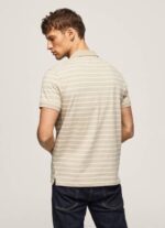 muškarci slad polo majica s prugastim printom Pepe Jeans JZ8H1093 - Slika 4