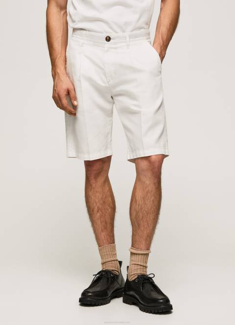 muškarci slonovača arkin chino kratke hlače s naborima Pepe Jeans JZ8H1128 - Slika 2