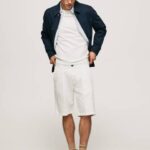 muškarci slonovača arkin chino kratke hlače s naborima Pepe Jeans JZ8H1128