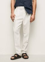 muškarci slonovača arrow chino hlače opuštenog kroja Pepe Jeans JZ8H1102 - Slika 2