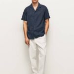muškarci slonovača arrow chino hlače opuštenog kroja Pepe Jeans JZ8H1102