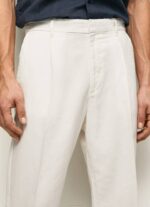 muškarci slonovača arrow chino hlače opuštenog kroja Pepe Jeans JZ8H1102 - Slika 3