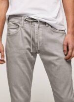 muškarci srebrni stanley obične jogger hlače Pepe Jeans JZ8H1101 - Slika 3