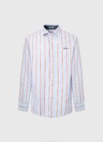 muškarci studio crvena lister fil-a-fil uska košulja Pepe Jeans JZ8H1065 - Slika 5