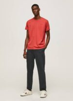 muškarci studio crvena pamučna majica s otisnutim logotipom Pepe Jeans JZ8H946 - Slika 2