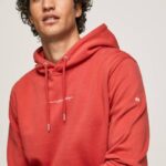 muškarci studio crvena pamučni džemper s kapuljačom Pepe Jeans JZ8H909