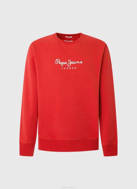 muškarci studio crvena pamučni džemper s otisnutim logotipom Pepe Jeans JZ8H890 - Slika 5