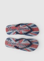 muškarci tamni traper japanke za plažu sa zastavom hawi Pepe Jeans JZ8H1259 - Slika 2