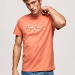 muškarci tikvica naranča majica s printom logotipa Pepe Jeans JZ8H991