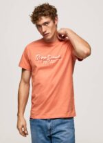muškarci tikvica naranča majica s printom logotipa Pepe Jeans JZ8H991