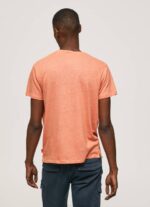 muškarci tikvica naranča obična pamučna majica Pepe Jeans JZ8H995 - Slika 4