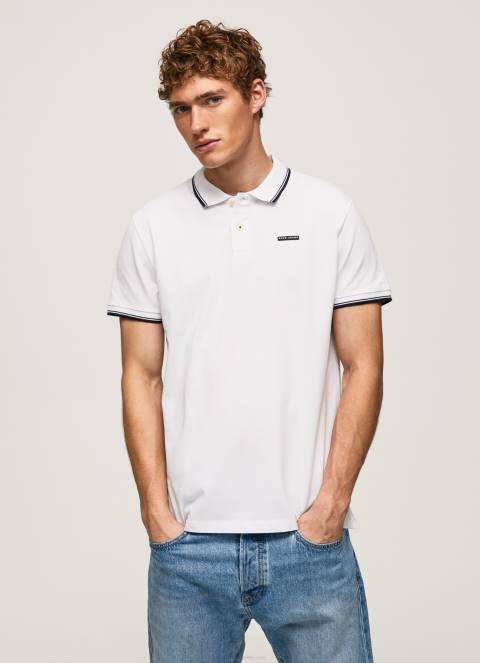muškarci tikvica naranča polo majica s prugastim printom Pepe Jeans JZ8H1091 - Slika 3