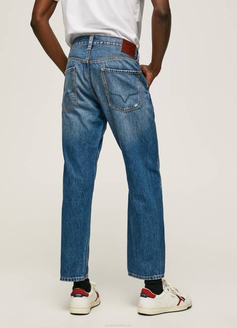 muškarci traper cade traperice srednjeg kroja opuštenog kroja Pepe Jeans JZ8H812 - Slika 4