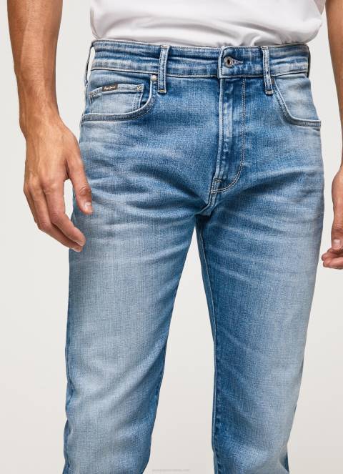 muškarci traper crane slim fit traperice srednje visine Pepe Jeans JZ8H795 - Slika 3