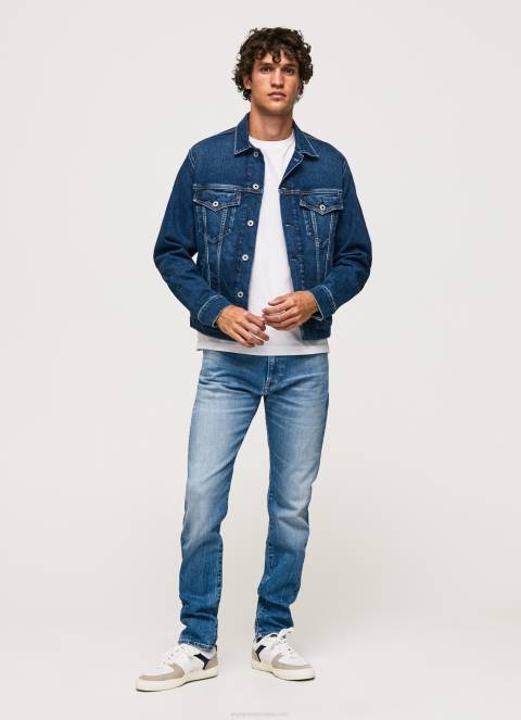muškarci traper crane slim fit traperice srednje visine Pepe Jeans JZ8H795 - Slika 1