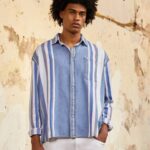muškarci traper devon prevelika majica od trapera Pepe Jeans JZ8H1021