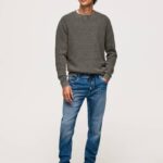 muškarci traper jagger uske traperice srednje visine Pepe Jeans JZ8H794