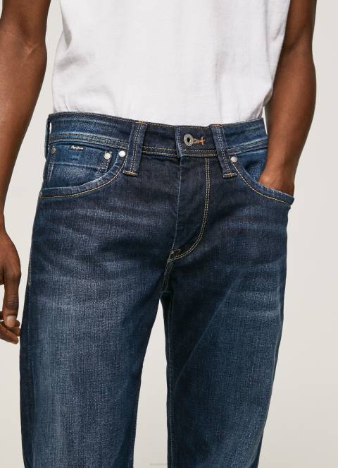muškarci traper kingston traperice regularnog struka s patentnim zatvaračem Pepe Jeans JZ8H798 - Slika 3
