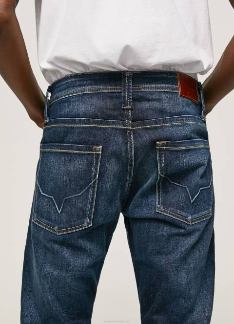 muškarci traper kingston traperice regularnog struka s patentnim zatvaračem Pepe Jeans JZ8H798 - Slika 4