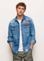 muškarci traper noah traper košulja regularnog kroja Pepe Jeans JZ8H1049 - Slika 2