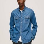 muškarci traper pripijena traper košulja Pepe Jeans JZ8H1023