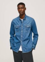 muškarci traper pripijena traper košulja Pepe Jeans JZ8H1023