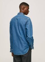 muškarci traper pripijena traper košulja Pepe Jeans JZ8H1023 - Slika 4