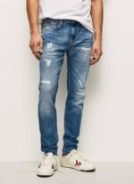 muškarci traper standardne traperice srednje veličine stanley Pepe Jeans JZ8H808 - Slika 2
