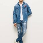 muškarci traper standardne traperice srednje veličine stanley Pepe Jeans JZ8H808
