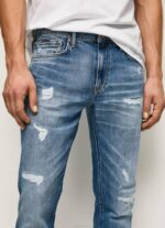 muškarci traper standardne traperice srednje veličine stanley Pepe Jeans JZ8H808 - Slika 3