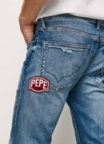 muškarci traper standardne traperice srednje veličine stanley Pepe Jeans JZ8H808 - Slika 4