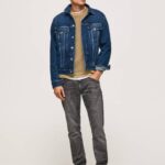muškarci traper track traperice srednjeg kroja Pepe Jeans JZ8H800