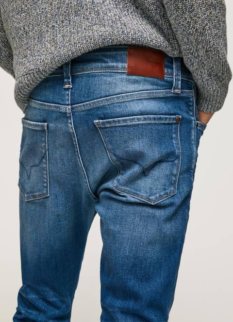 muškarci traper traperice srednjeg kroja mason skinny fit Pepe Jeans JZ8H791 - Slika 4