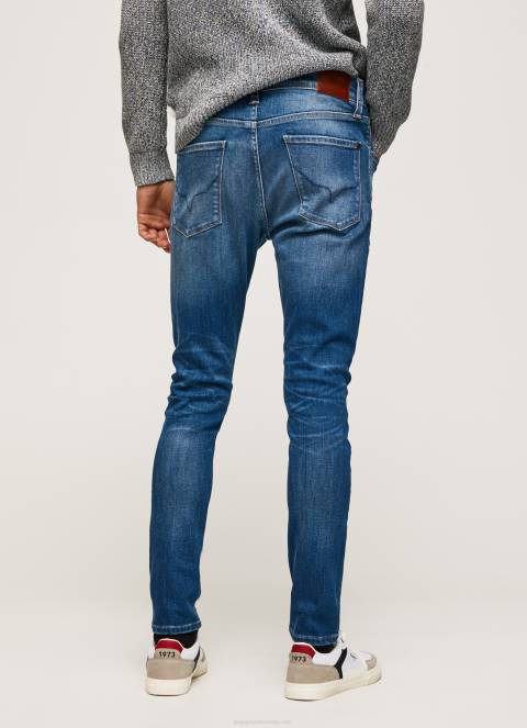 muškarci traper traperice srednjeg kroja mason skinny fit Pepe Jeans JZ8H791 - Slika 5