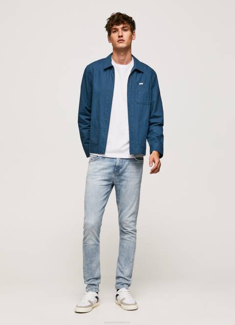muškarci traper traperice srednjeg kroja mason skinny fit Pepe Jeans JZ8H792 - Slika 1