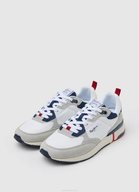 muškarci tvornički bijela london pro kombinirane tenisice Pepe Jeans JZ8H1229 - Slika 3